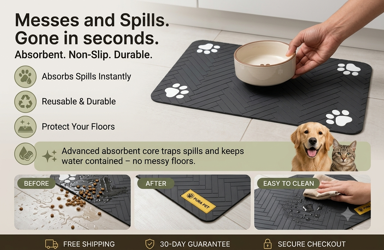 Pura Pet™ QuickDry Feeding Mat